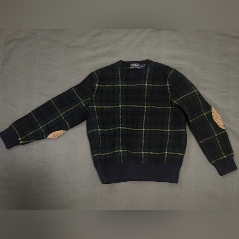 Vintage POLO Ralph Lauren 100% Wool Sweater Toddler Sz Lg